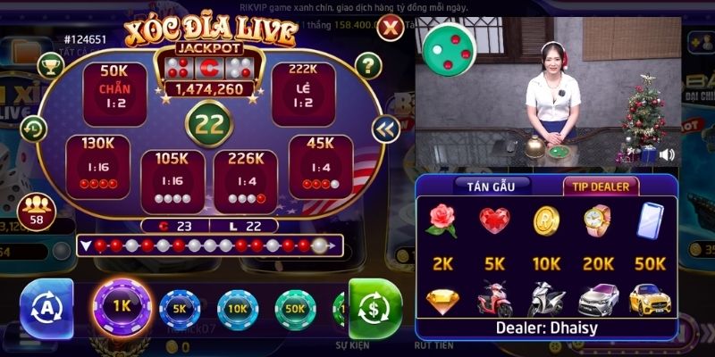 Tỉ lệ thưởng mới nhất của game xóc đĩa online